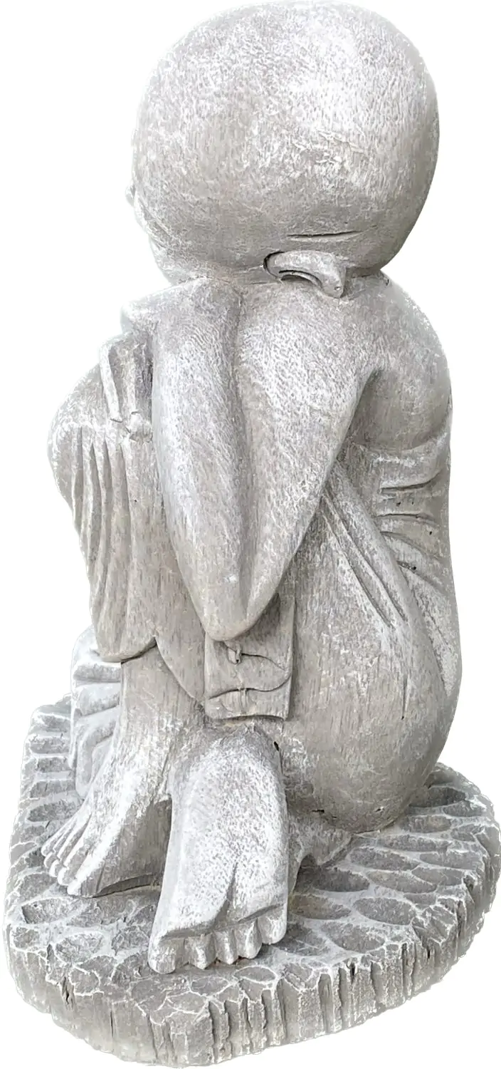  Product image 8 of the product “Amal - Buddha relax - left knee up. 25cm H | cast stone ”